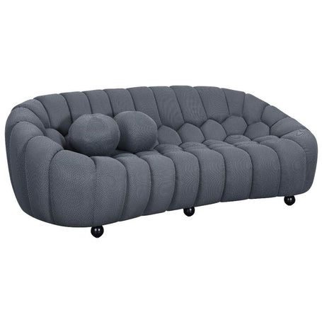 Bella grey 3 seater sofa in a modern living room setting solid furniture UK