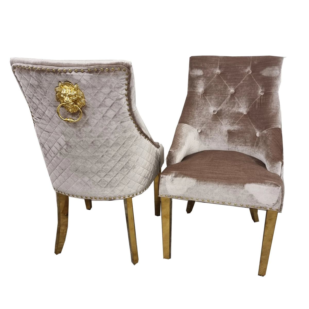 Bentley dining chair main and back side view with premium design details by Solid Furniture UK