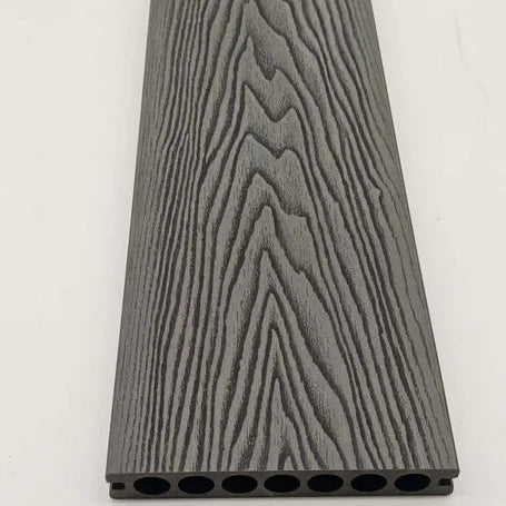 Premium black 290cm composite decking boards creating a stylish outdoor garden space by Solid Furniture UK
