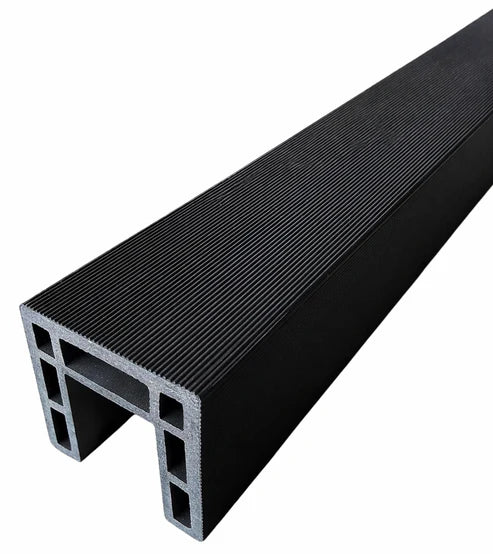 Black composite fence trim for a seamless finish from Solid Furniture UK