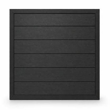 Black Composite Outdoor Fencing Panels main view from Solid Furniture UK