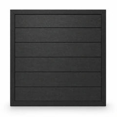 Black Composite Outdoor Fencing Panels main view from Solid Furniture UK