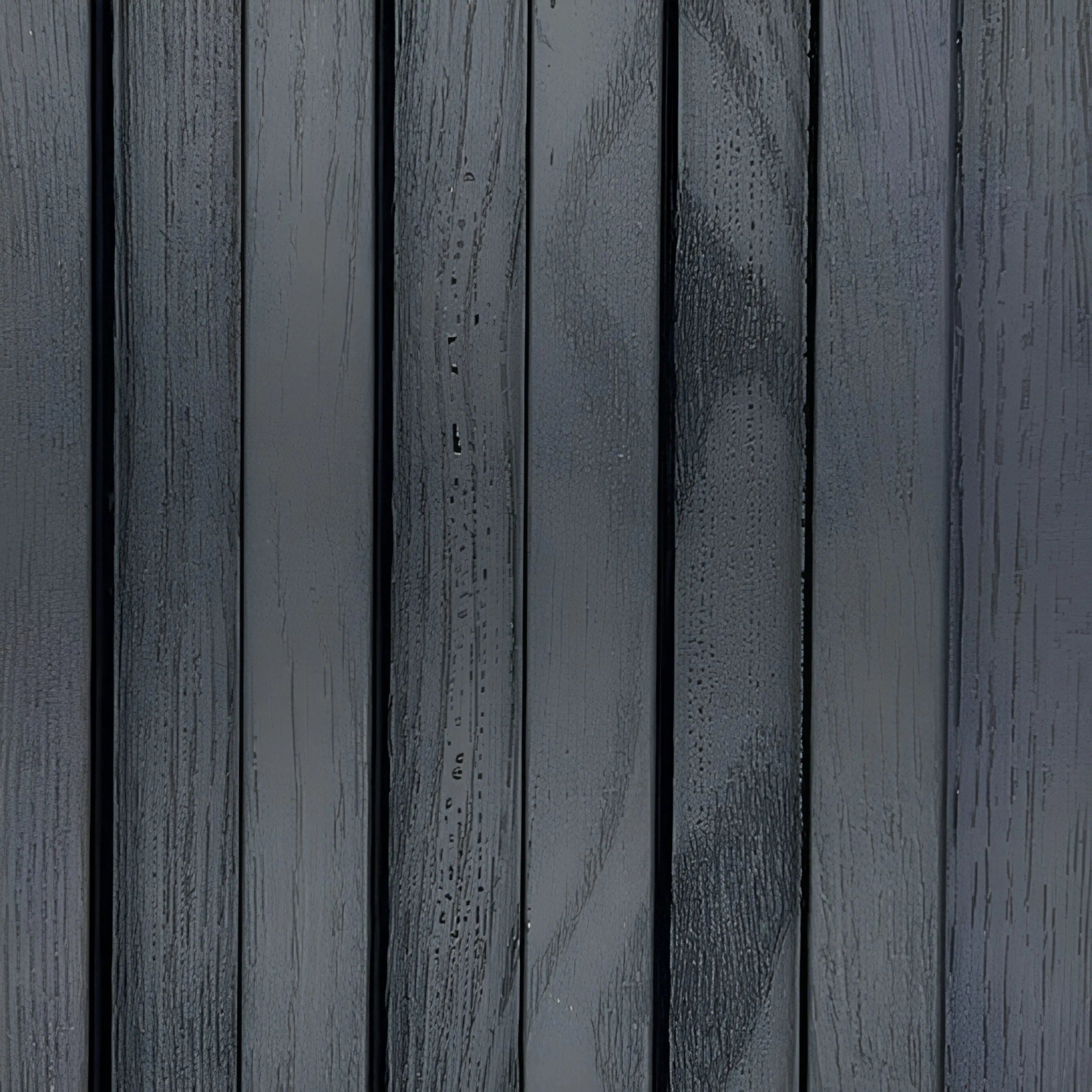 Close-up of black WPC wall panel wood-effect finish and interlocking profile – Solid Furniture UK