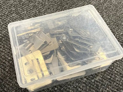 Box of 50 heavy duty brackets for outdoor wall panels showing bulk packaging for installation projects