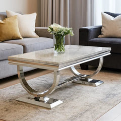 Chelsea 1.2M coffee table in a modern living room, Solid Furniture UK