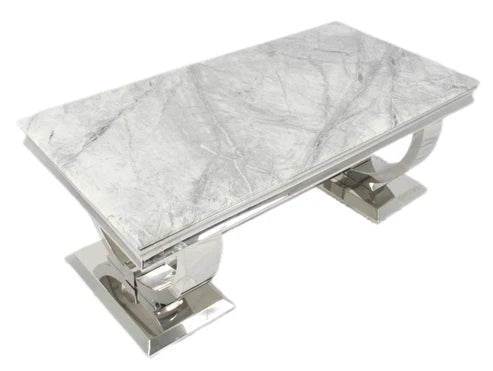 Chelsea 1.2M coffee table top view showing 120cm by 60cm surface, Solid Furniture UK