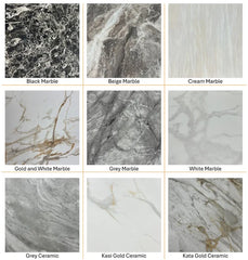 Chelsea dining table in multiple marble and ceramic colors by Solid Furniture UK