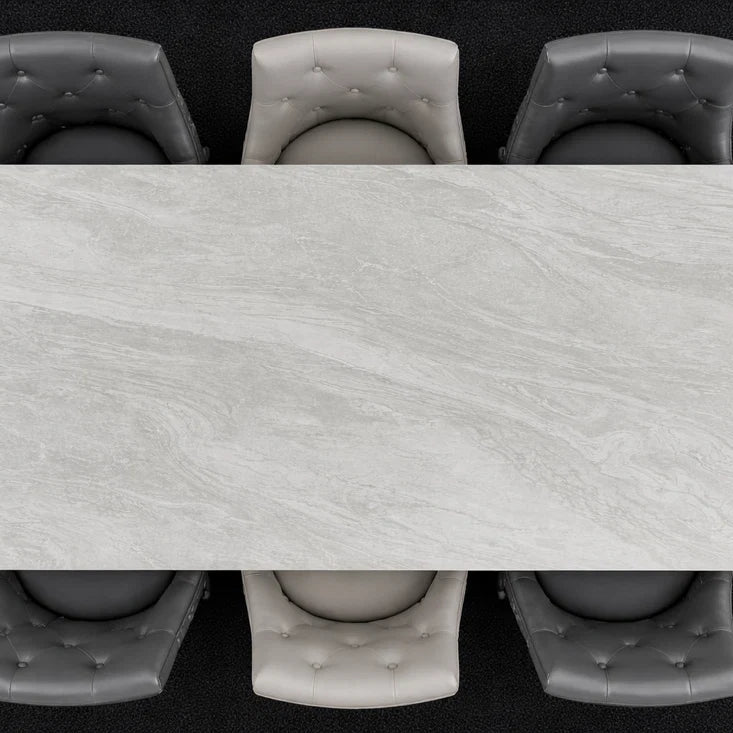 Chelsea grey ceramic dining table by Solid Furniture UK