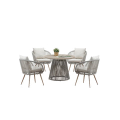 Stylish Cove garden dining furniture set ideal for UK outdoor dining and entertaining spaces solid furniture UK