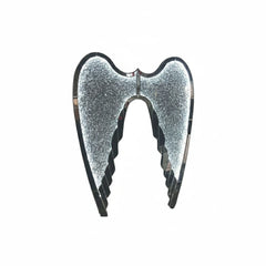 Crystal angel wing LED wall light, modern decorative feature lighting for UK homes