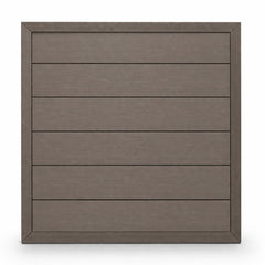 Dark Brown Composite Fence Panels Main View for UK Homes and Gardens at Solid Furniture UK