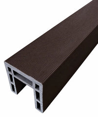 Dark Brown Composite Fence Trim Main View for Premium Garden Fencing at Solid Furniture UK