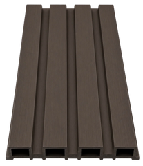 Dark brown outdoor wall panels 180/290cm in original colour – WPC exterior cladding UK
