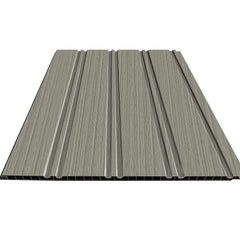 Dark Grey waterproof multi-width WPC wall panels main view by Solid Furniture UK