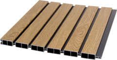 Solid Furniture UK premium composite fence panel close-up showing durable texture and interlocking design