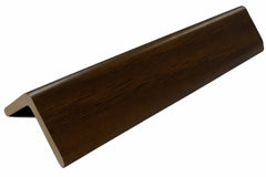 Dark oak WPC wall panel end trim UK by Solid Furniture UK installed on interior wall panels creating a smooth, seamless, and elegant finishing detail for modern interiors