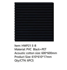 Black HDF wall panel with sleek design, easy to install and ideal for feature walls or room improvement
