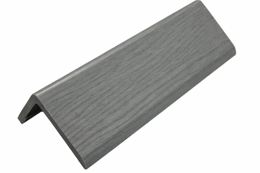 Main view of grey end trim for acoustic blocks wall panel, showing sleek HDF finishing profile designed for seamless edge detailing and modern interior wall installations
solid furniture UK