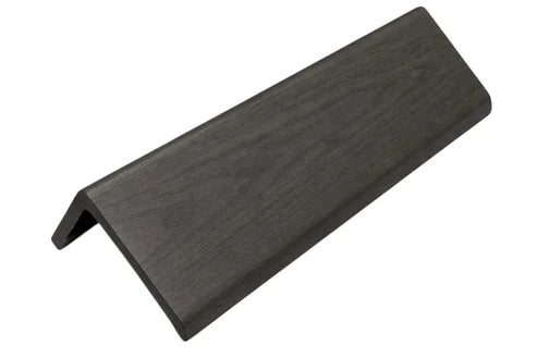 Main view of dark grey end trim for Acoustic Waved wall panel, 240cm profile designed for clean finishing edges and modern interior wall installations solid furniture UK