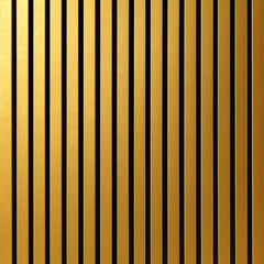 Front main view of gold 3-sided acoustic slat wall panel 32 x 240 cm showing sleek vertical slats with metallic gold finish and contemporary design solid furniture UK