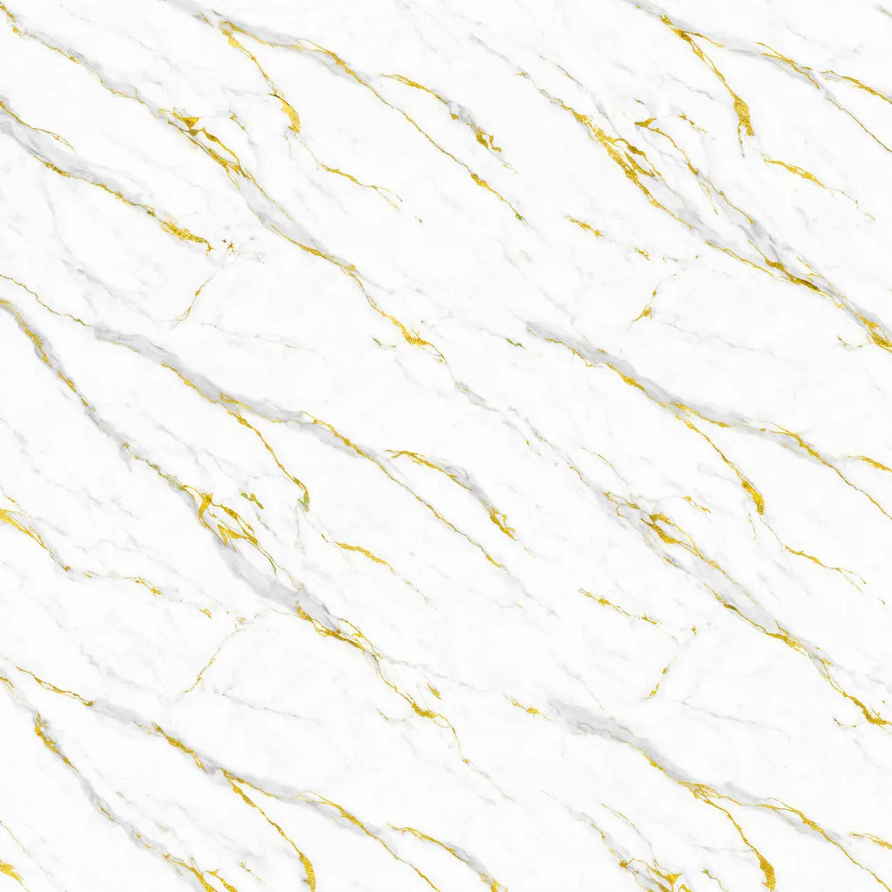 Close-up view of the gold and white marble effect PVC wall panel 90×240cm from Solid Furniture UK