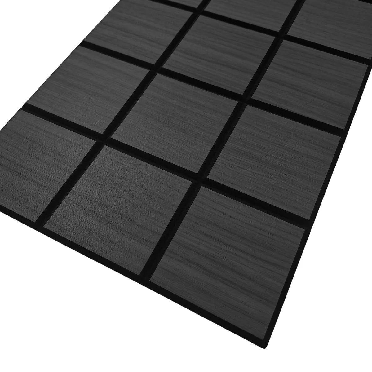 Grid Acoustic Wall Panels 120cm x 30cm Black Oak Pack of 4 UK by Solid Furniture UK, self adhesive acoustic wall panels for modern interiors