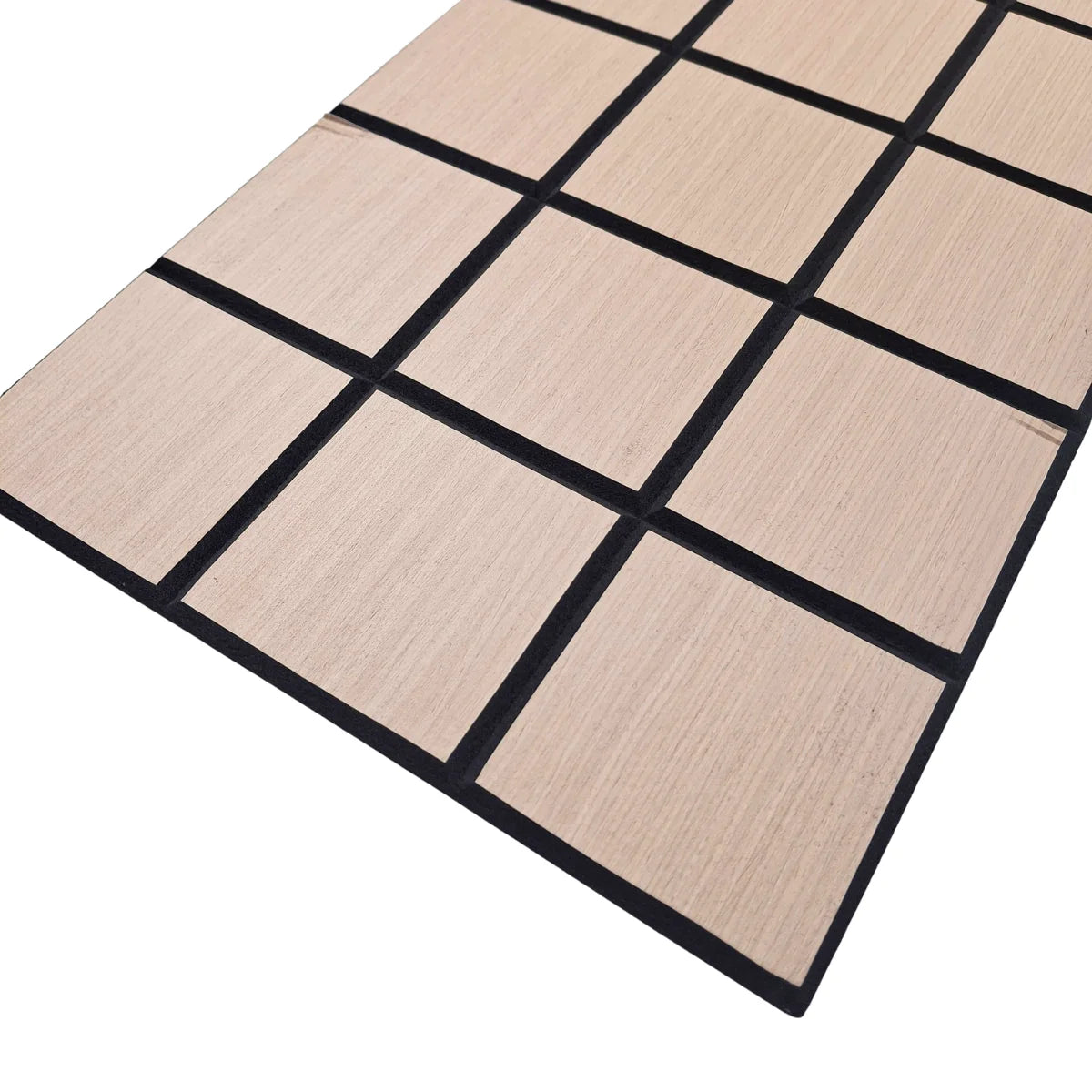 Grid Acoustic Wall Panels 120cm x 30cm Premium Oak Pack of 4 UK by Solid Furniture UK, self adhesive wood veneer acoustic panels