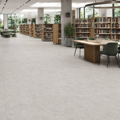 Aurevia Grigio Classic LVT Stone Effect Flooring from Solid Furniture UK installed in a modern interior space