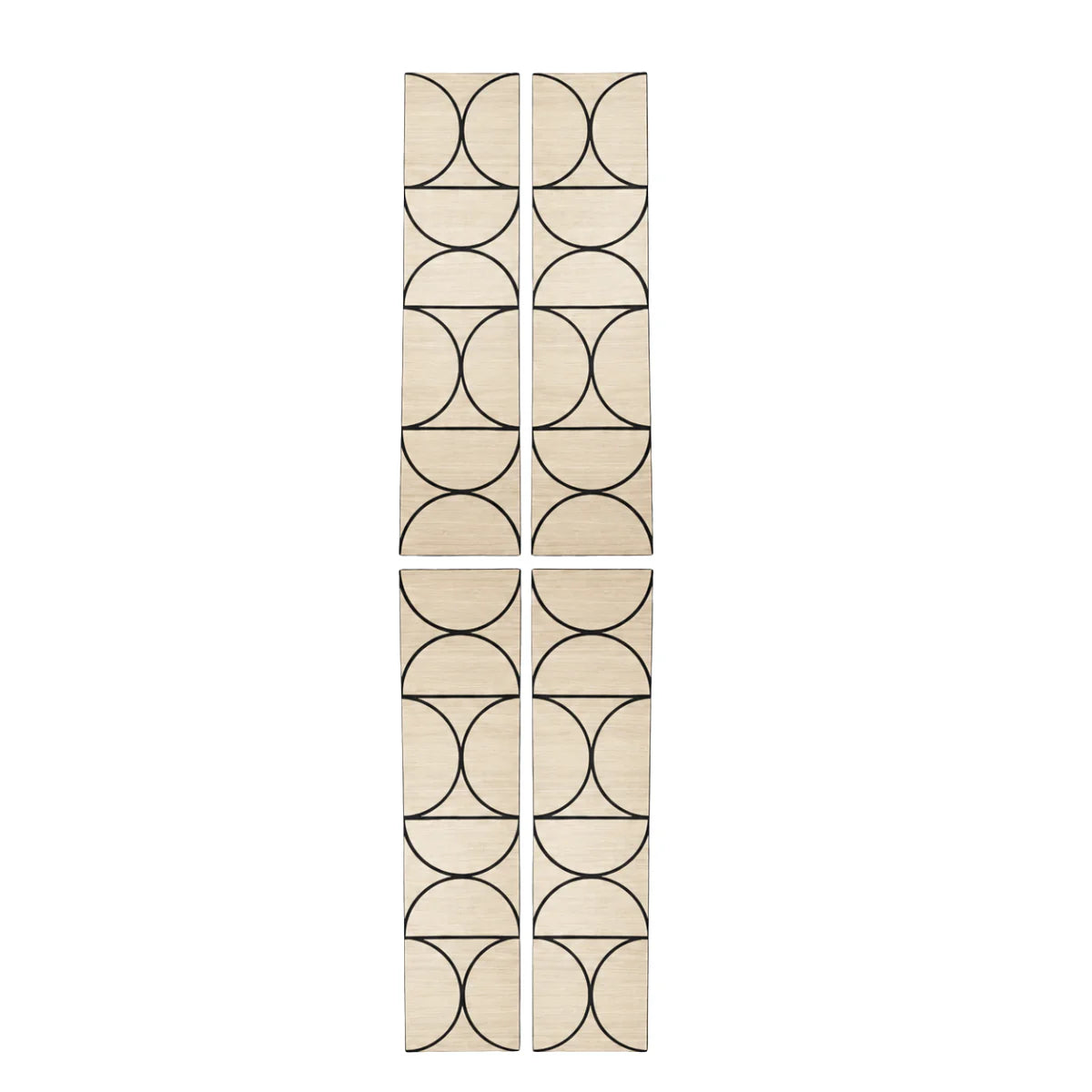 Halo Acoustic Wall Panels Premium Oak close-up view UK by Solid Furniture UK, wood veneer acoustic slat wall panels for modern interiors, covering a total area of: 240cm x 60cm