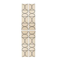 Halo Acoustic Wall Panels Premium Oak close-up view UK by Solid Furniture UK, wood veneer acoustic slat wall panels for modern interiors, covering a total area of: 240cm x 60cm