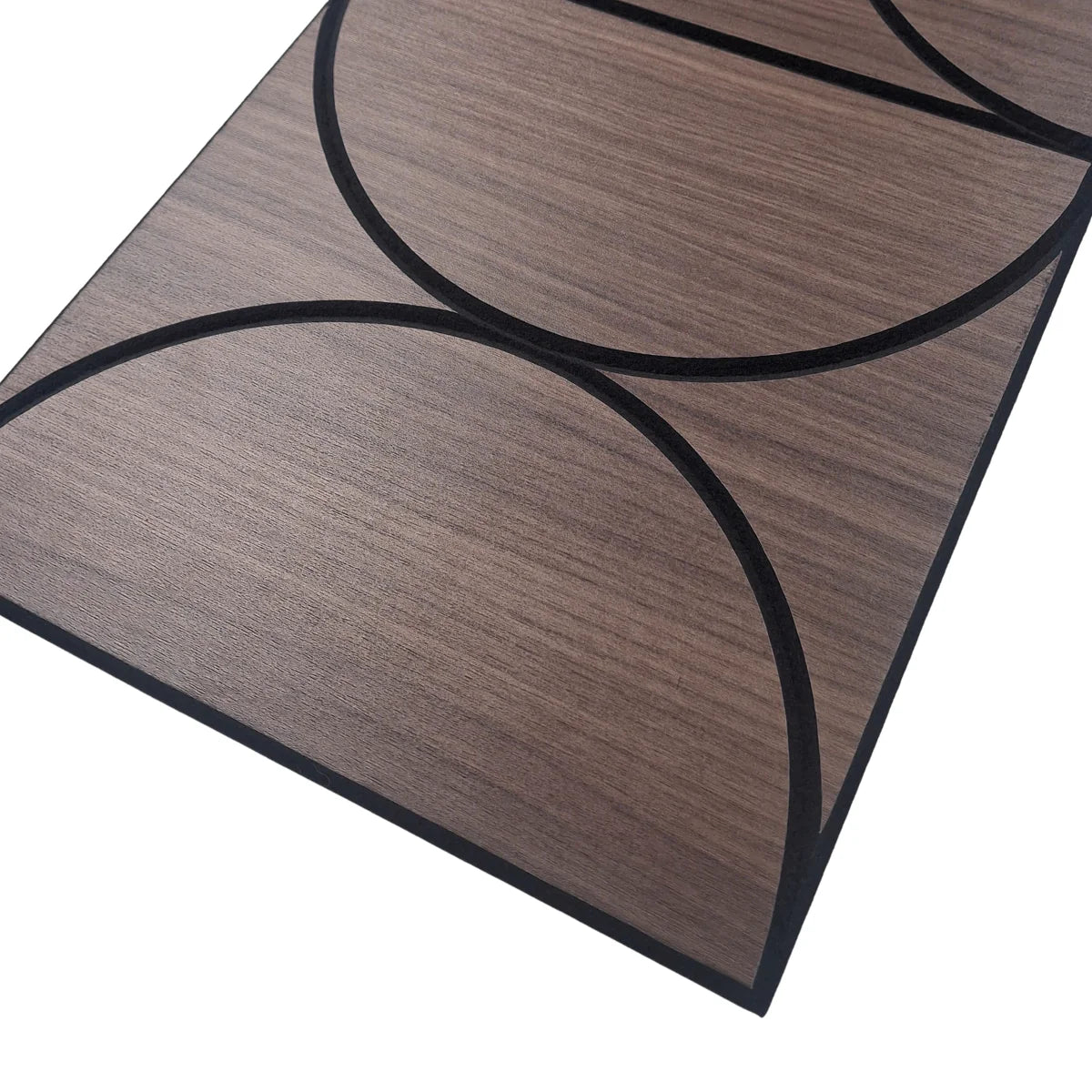 Halo Acoustic Wall Panels Smoked Oak 120cm x 30cm UK Pack of 4 by Solid Furniture UK, decorative wood veneer acoustic panels for home and office walls