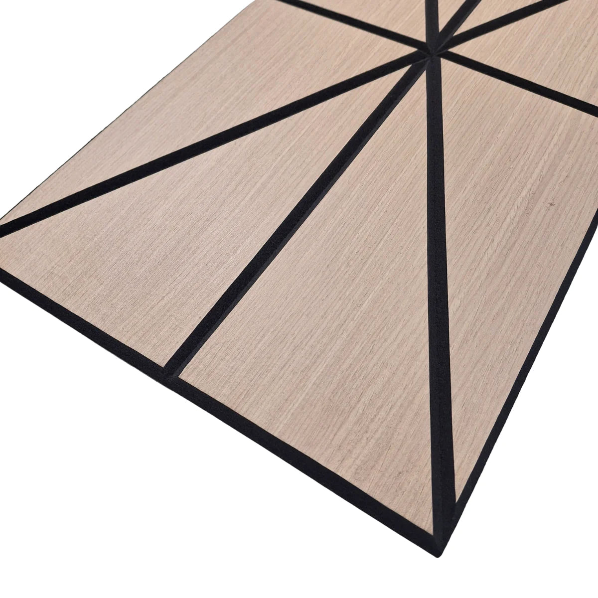 Harlequin Acoustic Wall Panels pack of 4 in Premium Oak wood veneer finish by Solid Furniture UK