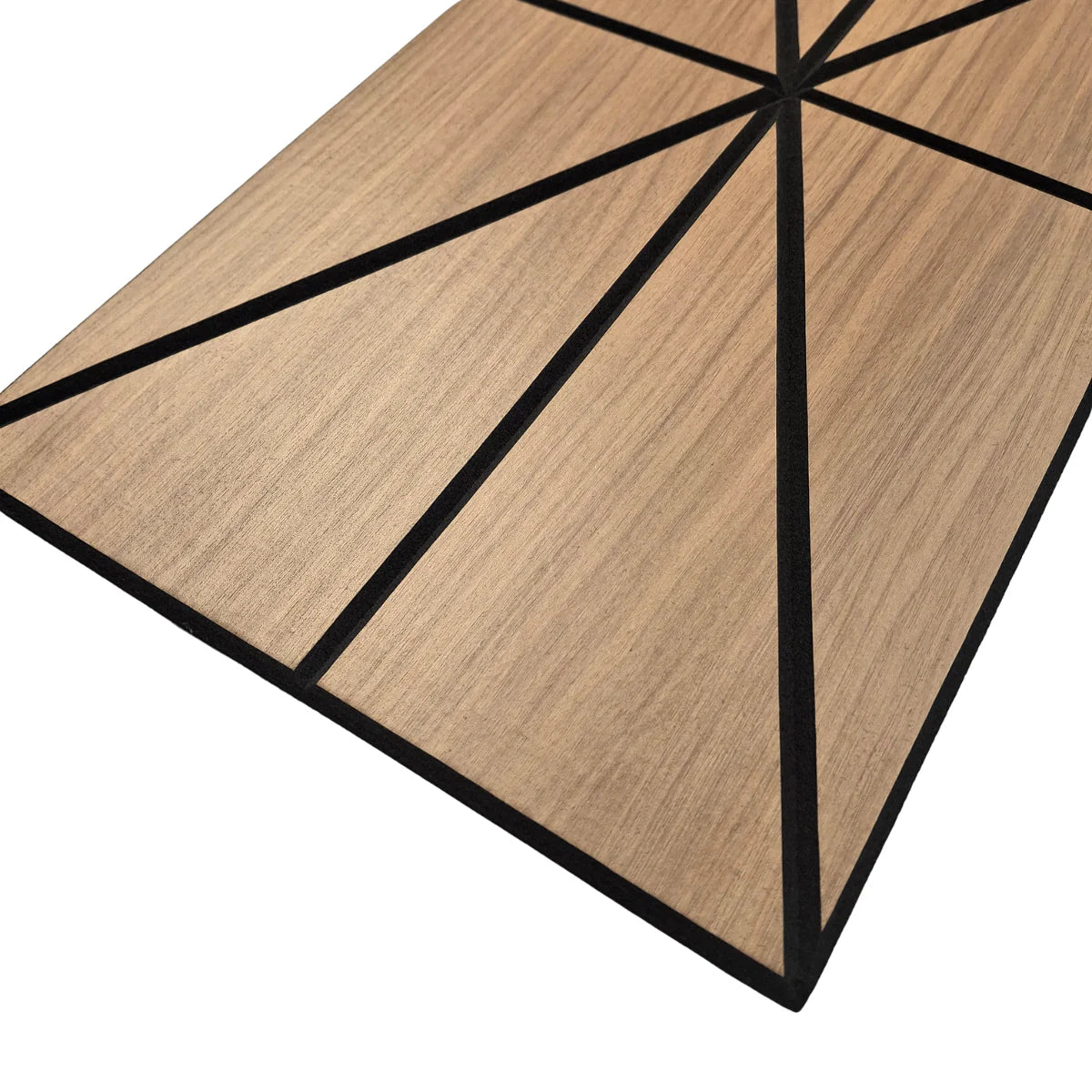 Harlequin Acoustic Wall Panels pack of 4 in Walnut wood veneer finish by Solid Furniture UK
