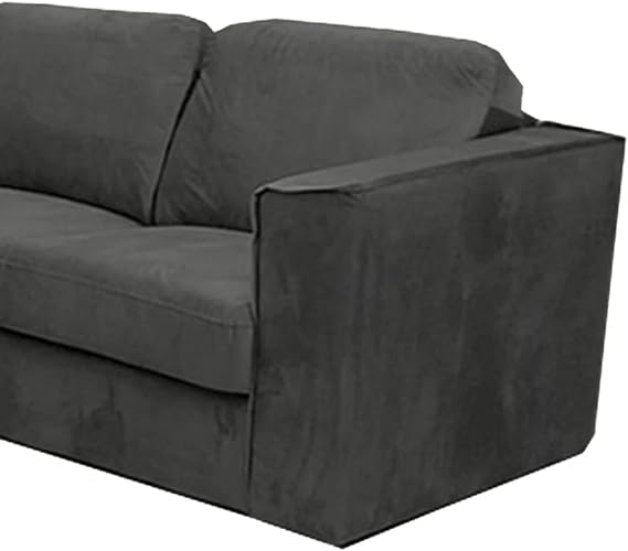 Hudson 4 Piece Corner Sofa in Steel Fabric by Solid Furniture UK
