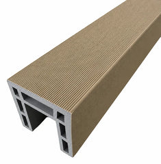 Khaki Composite Fence Finishing Trim by Solid Furniture UK for a smooth and polished panel appearance