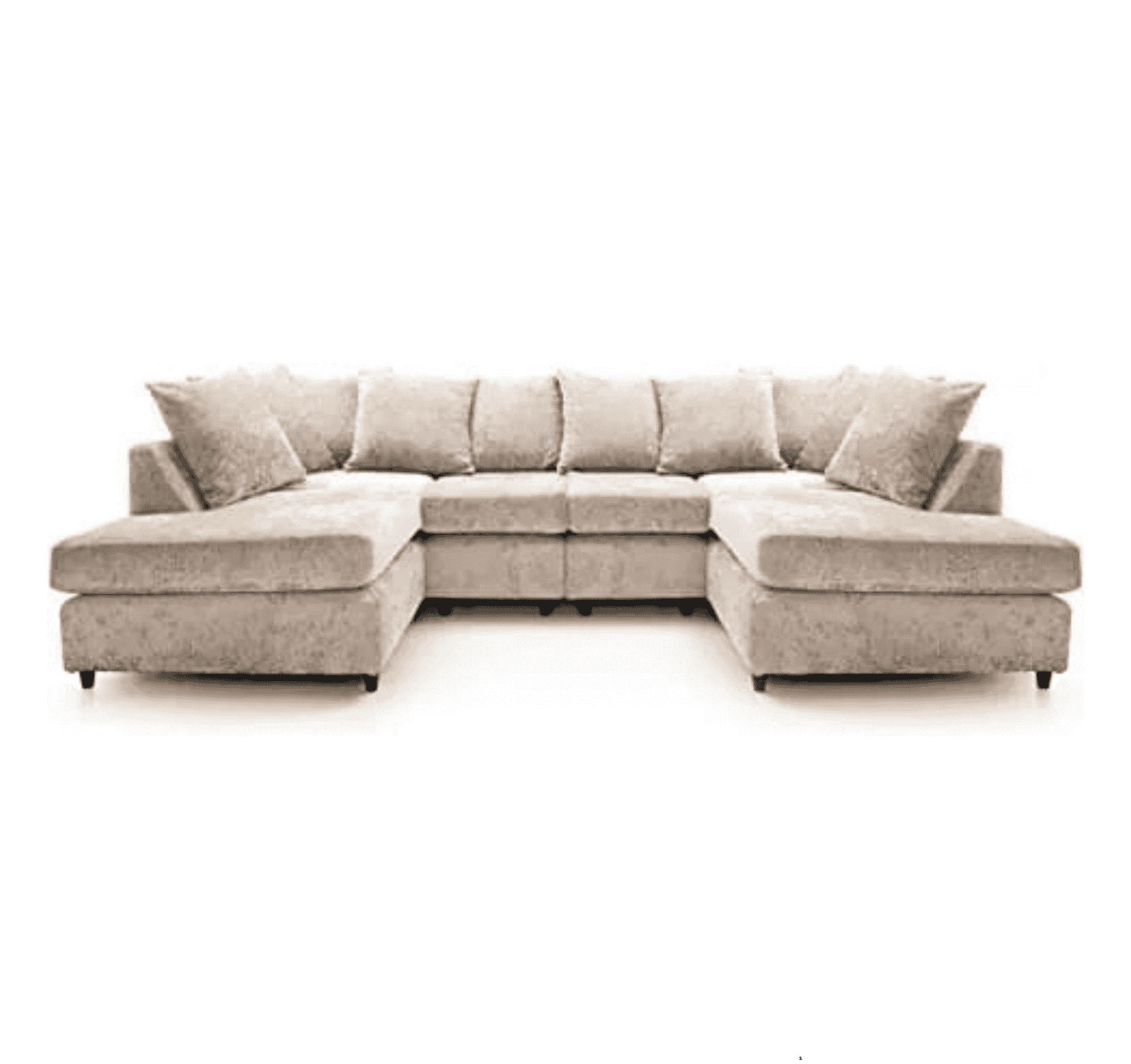 Large Bishop U shape corner sofa showing detailed and spacious U shape layout UK SOLID FURNITURE LTD