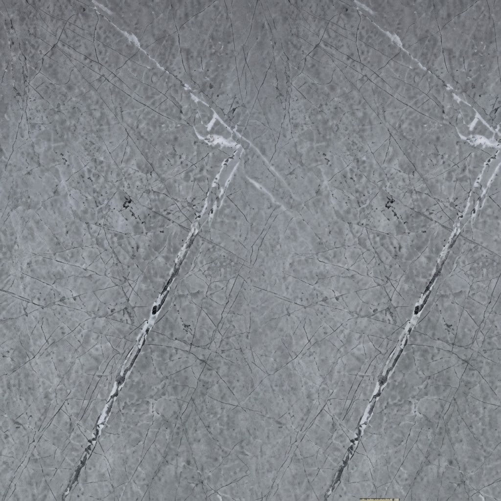 Close-up of Light Grey Marble PVC Wall Panel 60×240cm showing the detailed marble effect from Solid Furniture UK