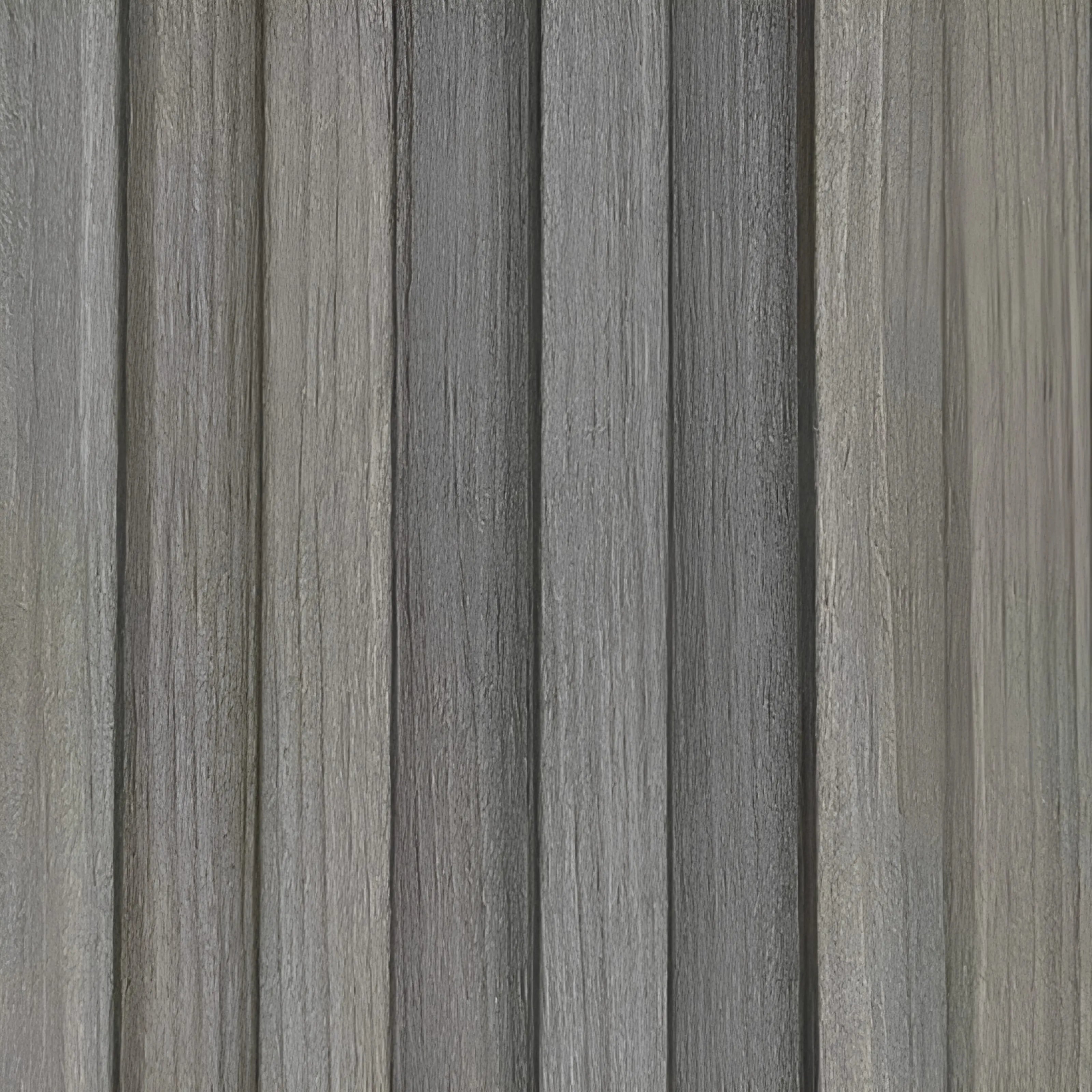 Close-up of light grey seamless waterproof WPC wall panels 15×240cm from a pack of 16 by Solid Furniture UK
