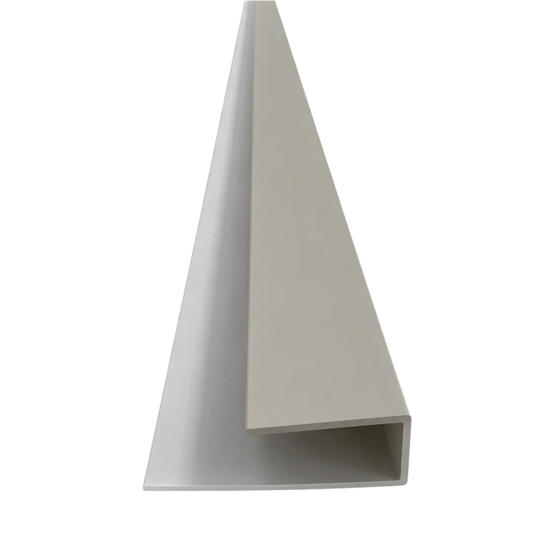 Light Grey WPC ceiling end strip 290cm from Solid Furniture UK