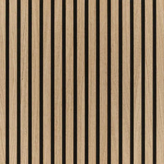 3D decorative light oak acoustic panels 60x60cm by Solid Furniture LTD main view showing real wood slats and felt backing