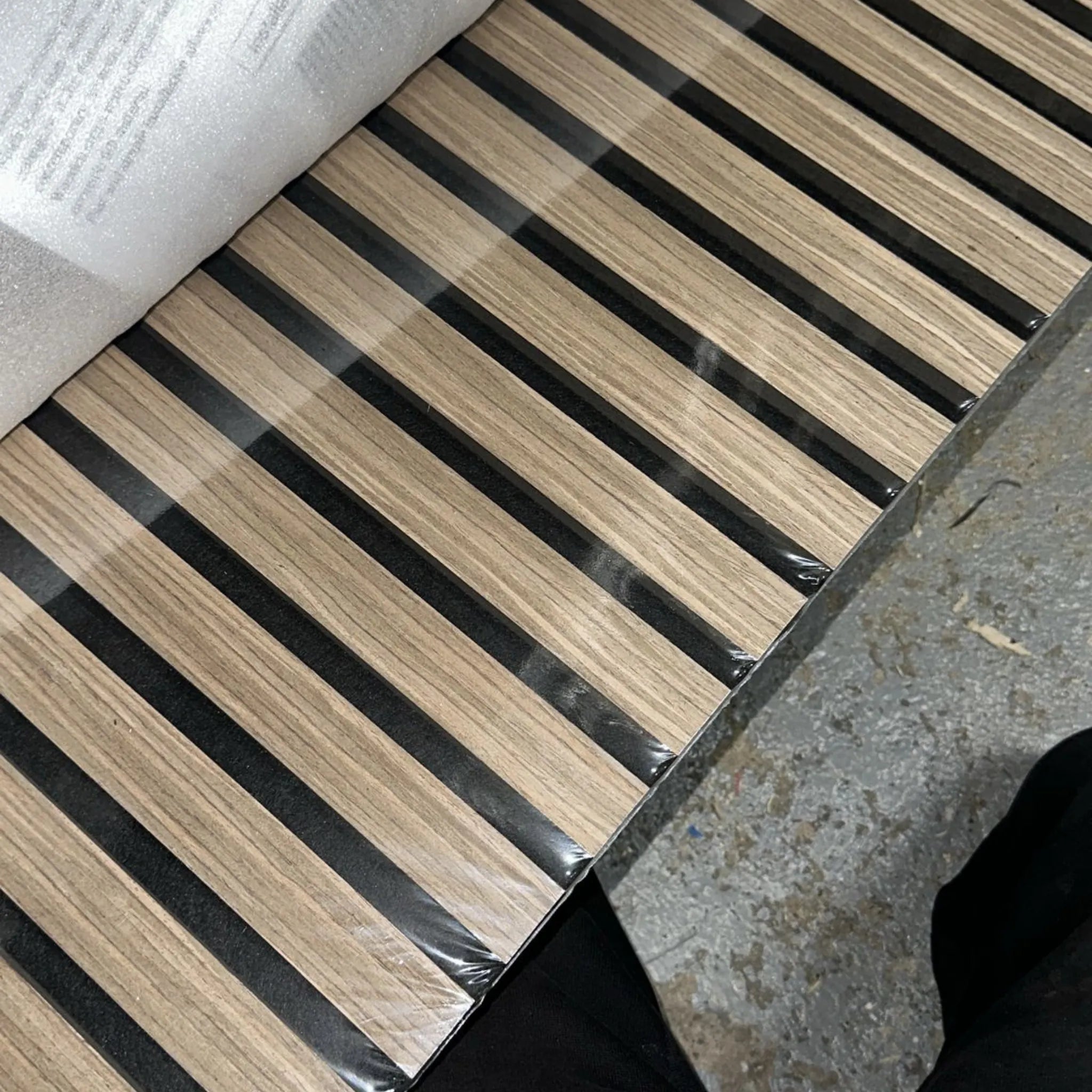 Original product image of Light Oak Acoustic Slatted Wall Panels 60 × 240 cm – Solid Furniture UK