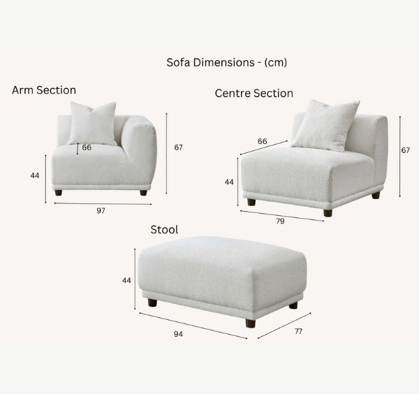 Lottie 5 seater sofa in a minimalist modern living room setup - SOLID FURNITURE LTD