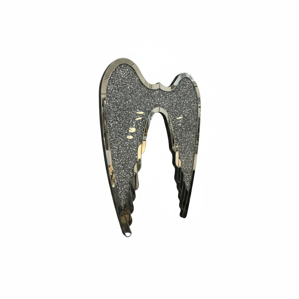 Luxury angel wing LED wall light with crystal sparkle, stylish wall lighting for UK homes