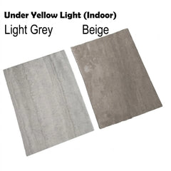 MCM Travertine stone sample in Beige and Light Grey shown under natural light, Solid Furniture UK
