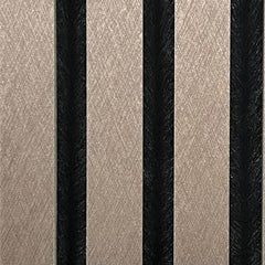 Close-up of metallic brown wall panels 60x240 by Solid Furniture UK highlighting HDF slats, spacing, and premium textured surface