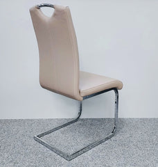 Cappuccino Milan Dining Chair side view stylish dining furniture UK Solid Furniture UK home