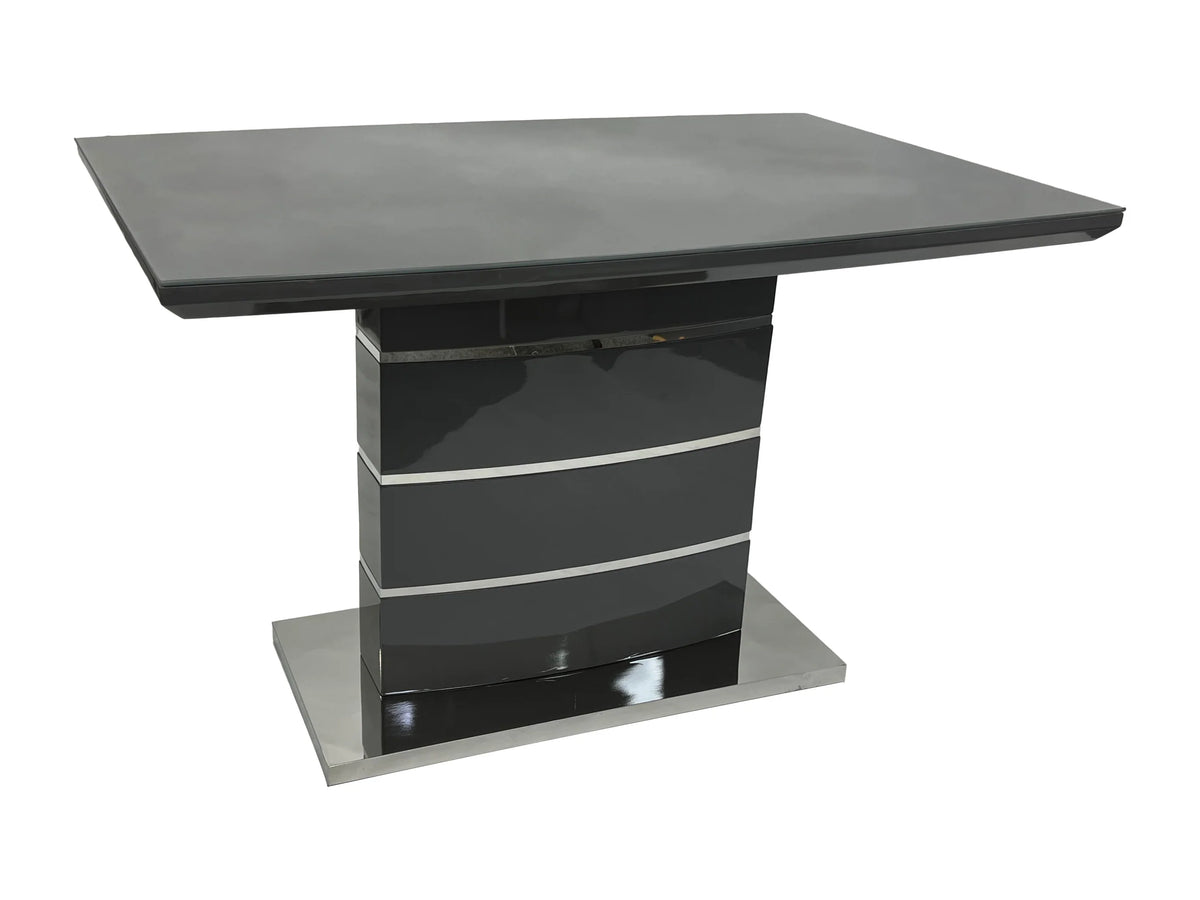 Milan 120cm Dining Table in Grey finish with modern styling for contemporary dining rooms