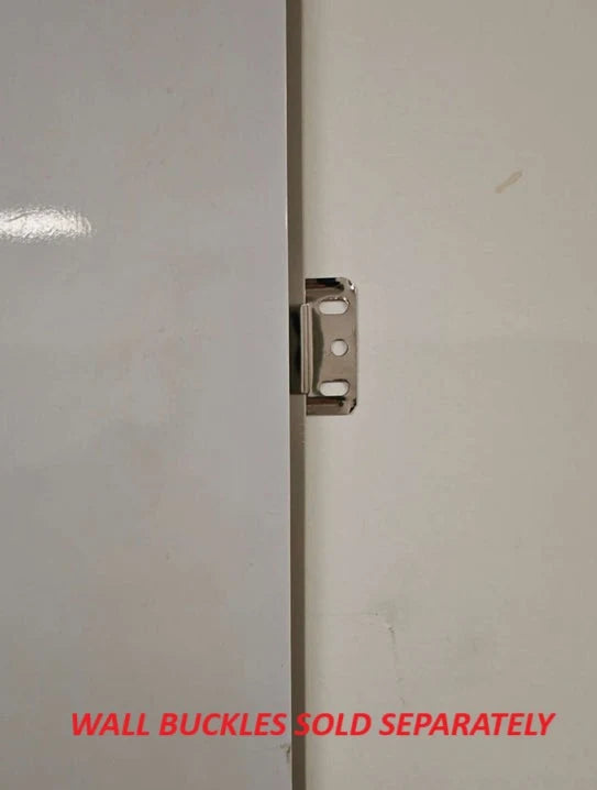 Hidden bracket fitting for 60×240cm mixed grey PVC wall panels – Solid Furniture UK