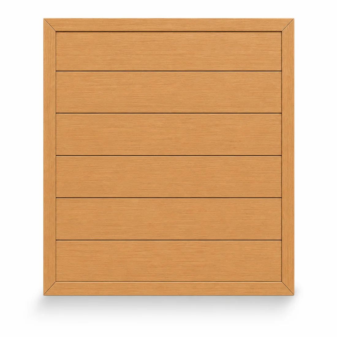 Oak Composite Fence Panels Main View for UK Homes and Gardens at Solid Furniture UK
