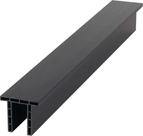 Main view of the oak composite fence trim providing a professional finish by Solid Furniture UK.